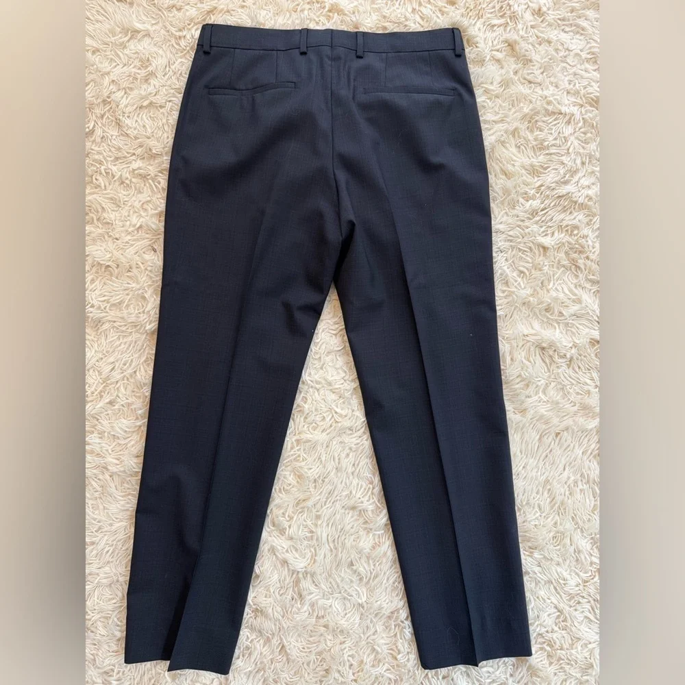 HUGO Boss Aeron Hamen1 Wool Suit Navy Two Button Blazer Pants 36S 46C